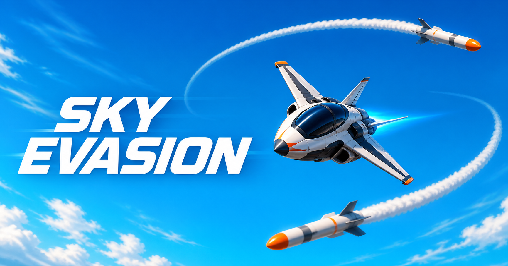 Sky Evasion aircraft outturning missiles